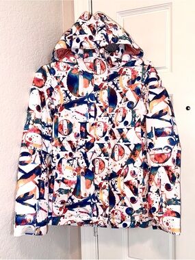 ROXY Teen Girls 10K Waterproof DryFlight Hooded Ski SNOWBOARD JACKET sz 14 XL